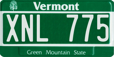 VT license plate XNL775