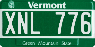 VT license plate XNL776