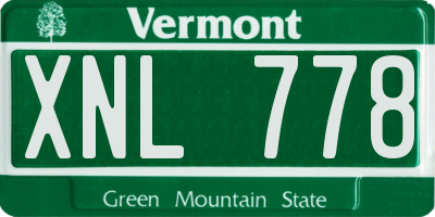 VT license plate XNL778
