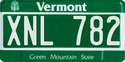 VT license plate XNL782