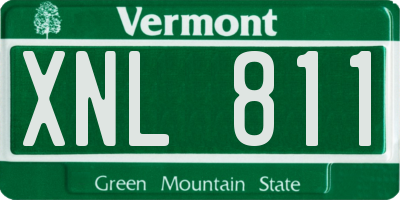 VT license plate XNL811