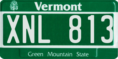 VT license plate XNL813