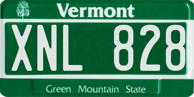 VT license plate XNL828
