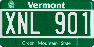 VT license plate XNL901