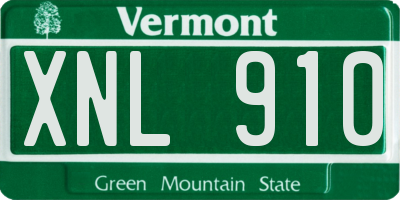 VT license plate XNL910