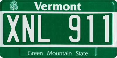VT license plate XNL911