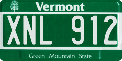 VT license plate XNL912