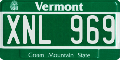 VT license plate XNL969