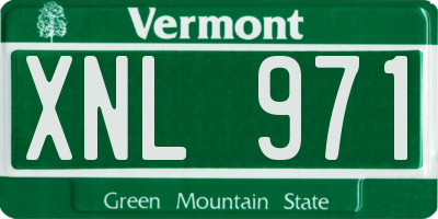 VT license plate XNL971