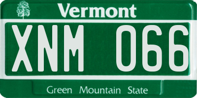 VT license plate XNM066