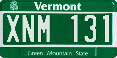 VT license plate XNM131