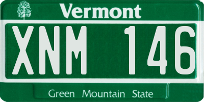 VT license plate XNM146