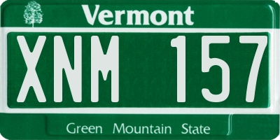 VT license plate XNM157