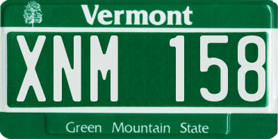 VT license plate XNM158