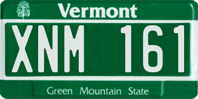 VT license plate XNM161
