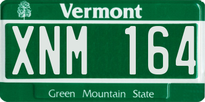 VT license plate XNM164