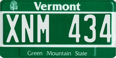 VT license plate XNM434