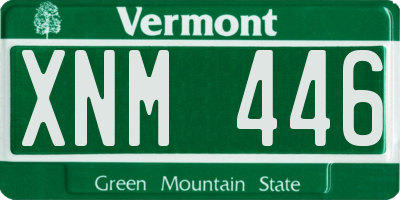 VT license plate XNM446