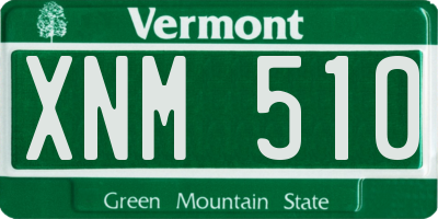 VT license plate XNM510