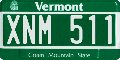 VT license plate XNM511