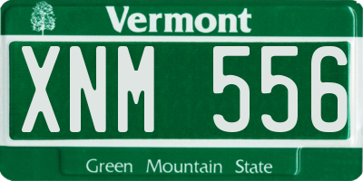 VT license plate XNM556