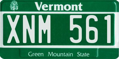 VT license plate XNM561