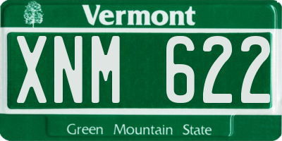 VT license plate XNM622