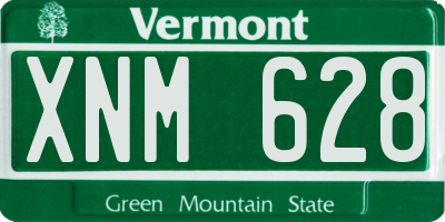VT license plate XNM628