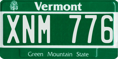 VT license plate XNM776