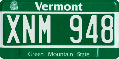 VT license plate XNM948
