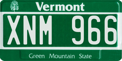VT license plate XNM966