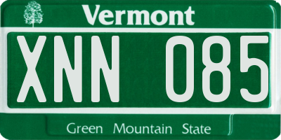 VT license plate XNN085