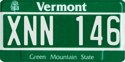 VT license plate XNN146