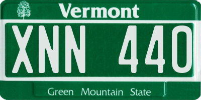VT license plate XNN440