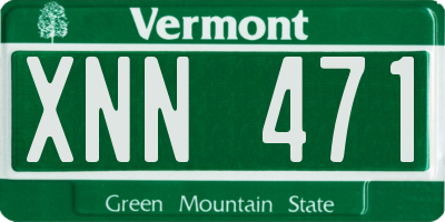 VT license plate XNN471
