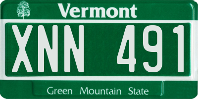 VT license plate XNN491
