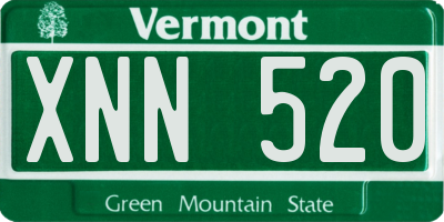 VT license plate XNN520
