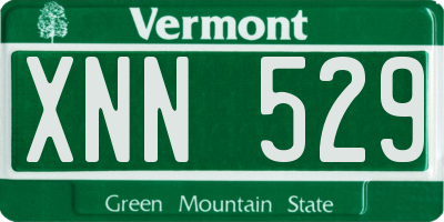 VT license plate XNN529