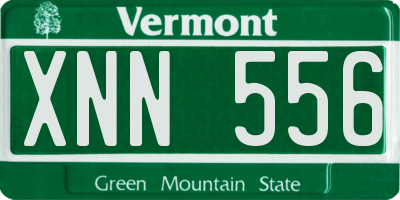 VT license plate XNN556