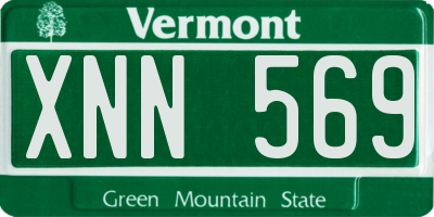 VT license plate XNN569