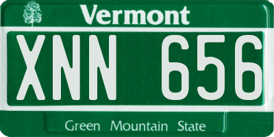 VT license plate XNN656
