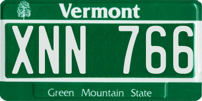 VT license plate XNN766