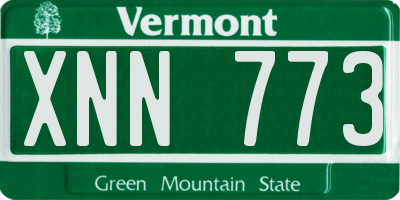 VT license plate XNN773