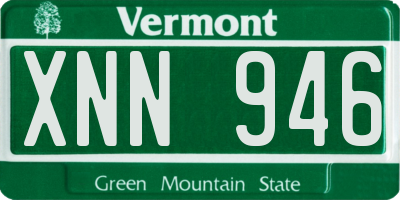 VT license plate XNN946