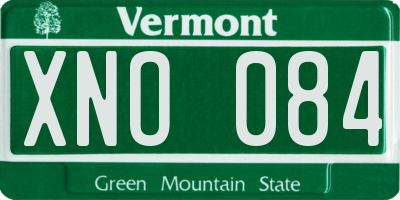 VT license plate XNO084