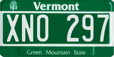 VT license plate XNO297