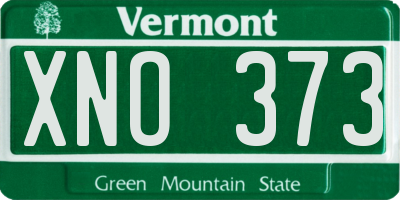 VT license plate XNO373
