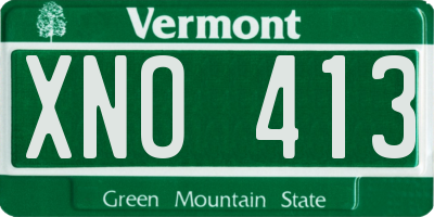 VT license plate XNO413