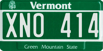 VT license plate XNO414