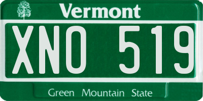 VT license plate XNO519